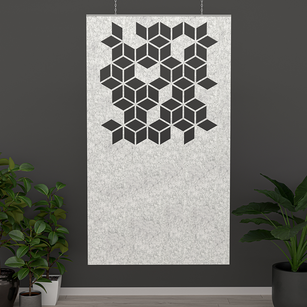eSCAPE Falling Cubes Hanging Acoustic Panel