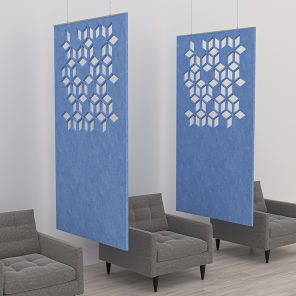 eSCAPE Falling Cubes Suspended Acoustic Panel Scene