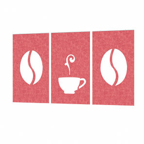 eSCAPE Acoustic Wall Art Java Time 3-piece set