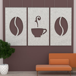eSCAPE Java Time 3 Piece Acoustic Wall Art