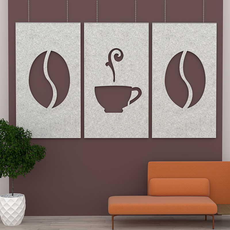 eSCAPE Java Time 3 Piece Acoustic Wall Art