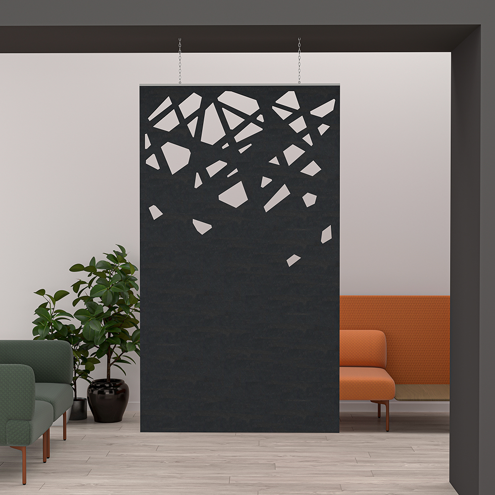 eSCAPE Hanging Acoustic Panel Shattered Glass