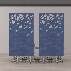 eSCAPE Suspended Acoustic Panels Shattered Glass