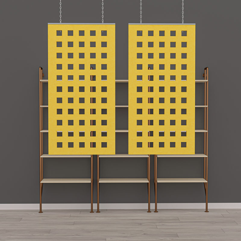 eSCAPE Suspended Acoustic Panels Square Grid 2-piece