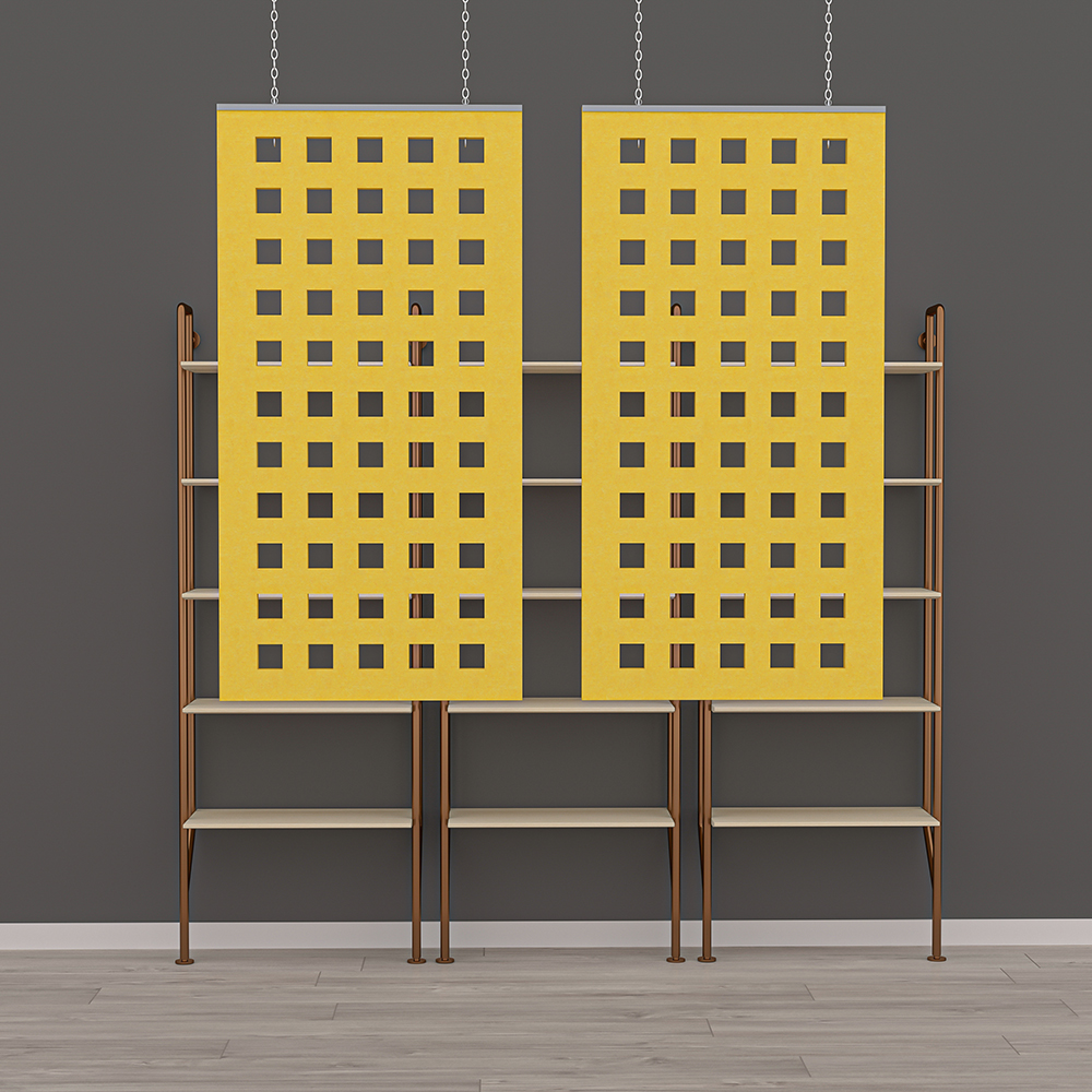 eSCAPE Suspended Acoustic Panels Square Grid 2-piece