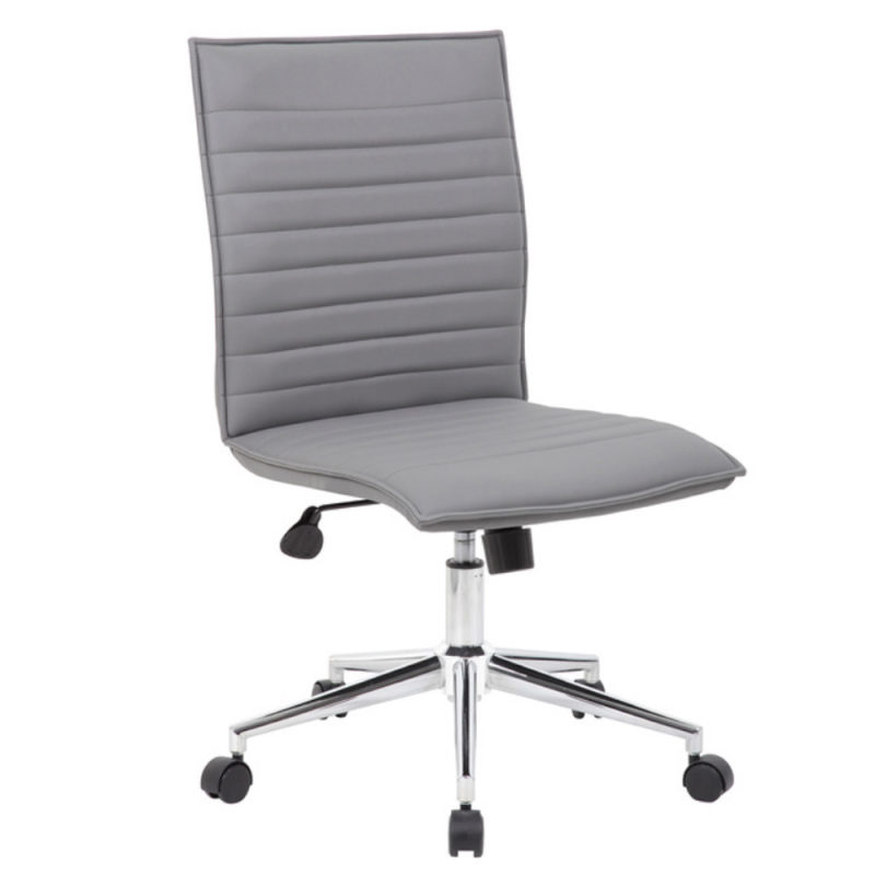 Gray mid-back executive chair