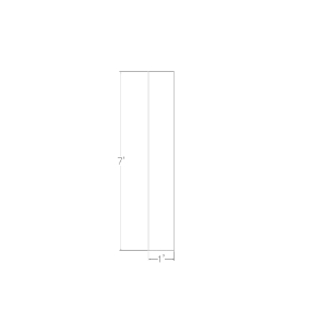 eSCAPE Rectangular Ceiling Baffles Footprint