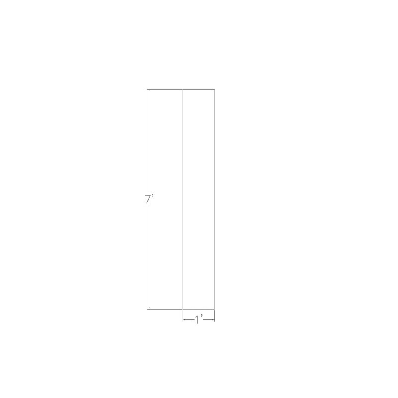 eSCAPE Rectangular Ceiling Baffles Footprint
