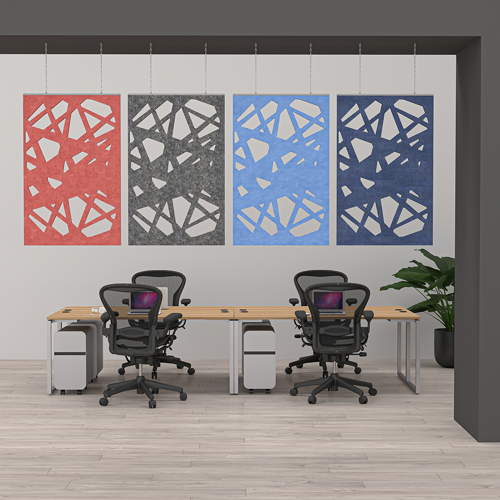eSCAPE Hanging Acoustical Panels Mosaic 4 Piece