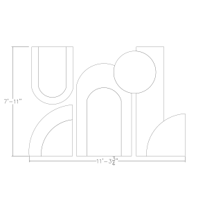 eSCAPE Geometric Wall Art Footprint