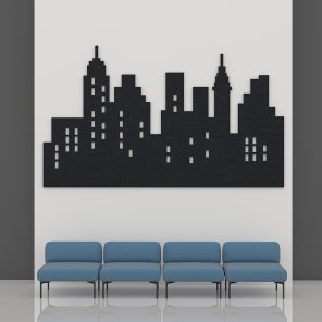 eSCAPE City Light Acoustical Wall Art