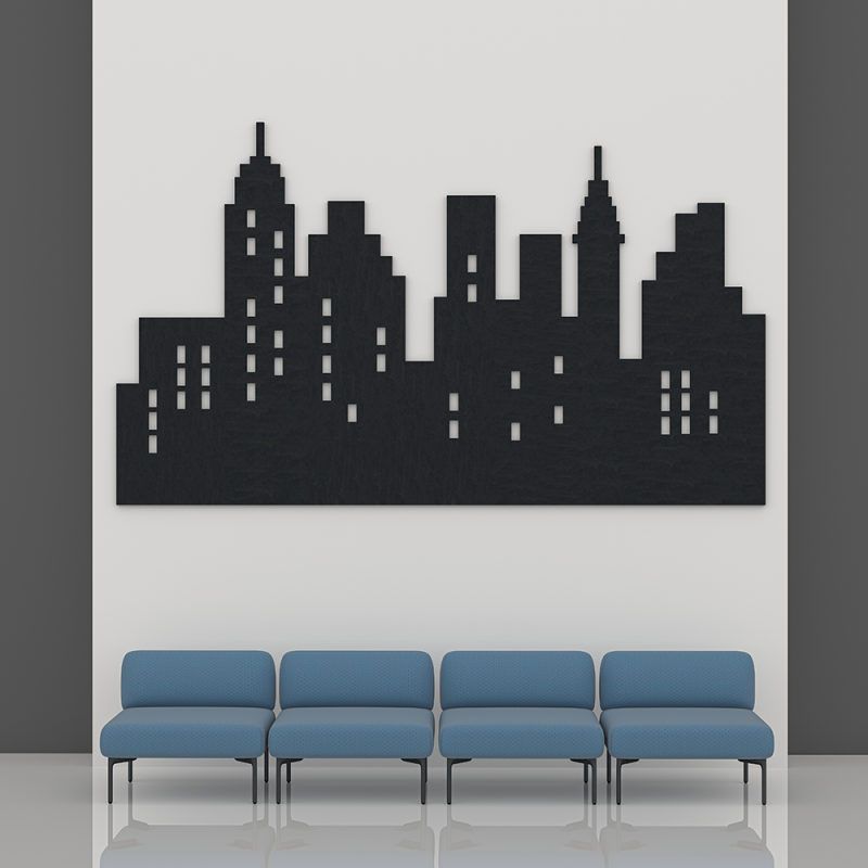eSCAPE City Light Acoustical Wall Art