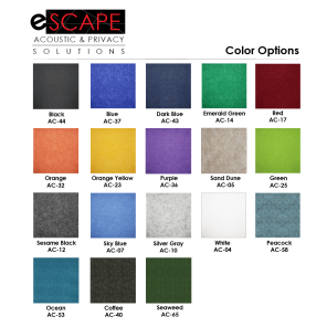 eSCAPE acoustical color swatch