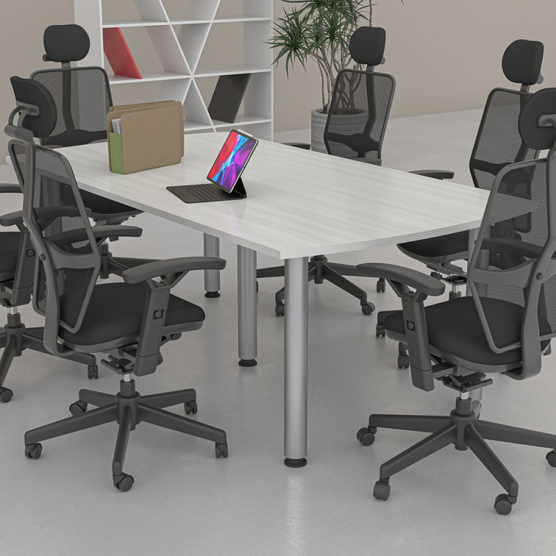 7' Arc Rectangle Conference Table Post Legs
