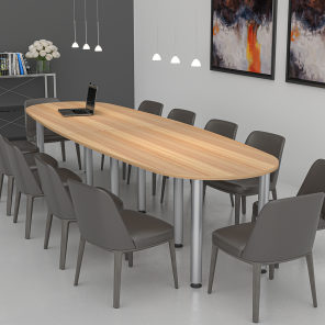 12' Boval Conference Table Post Legs