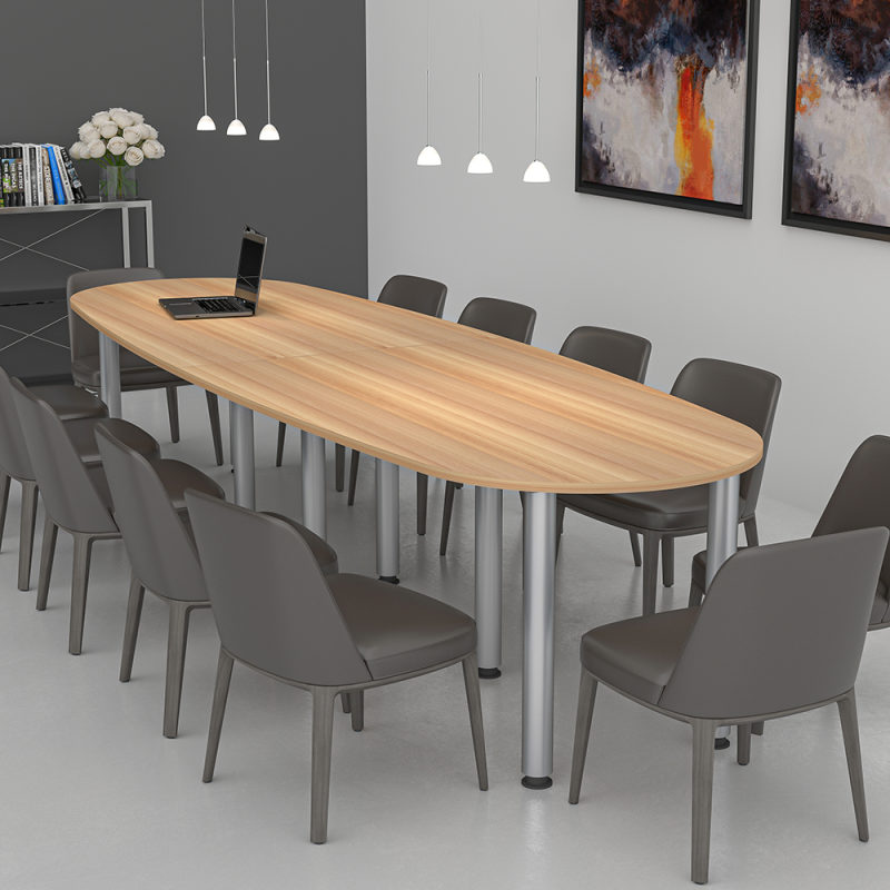 12' Boval Conference Table Post Legs