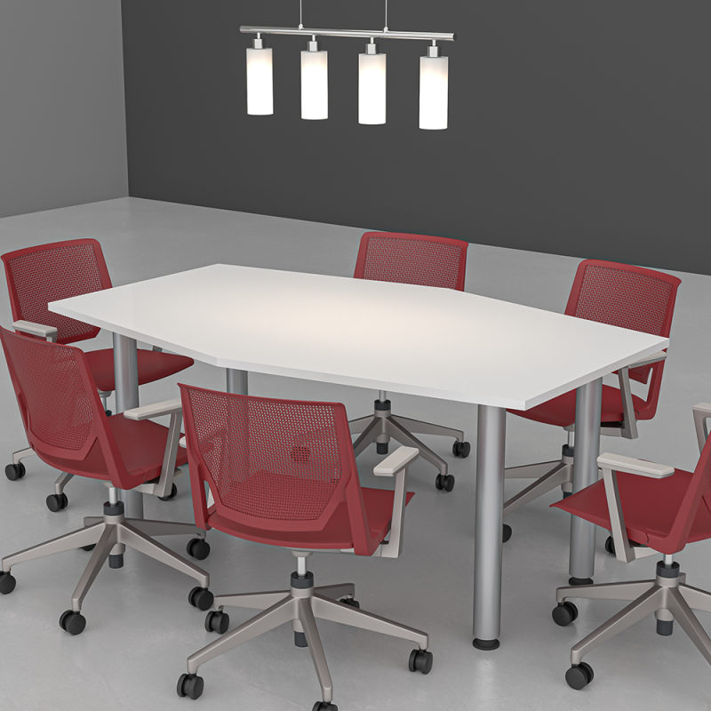 6' Hexagon Conference Table Post Legs