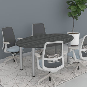 6' Oval Conference Table Post Legs