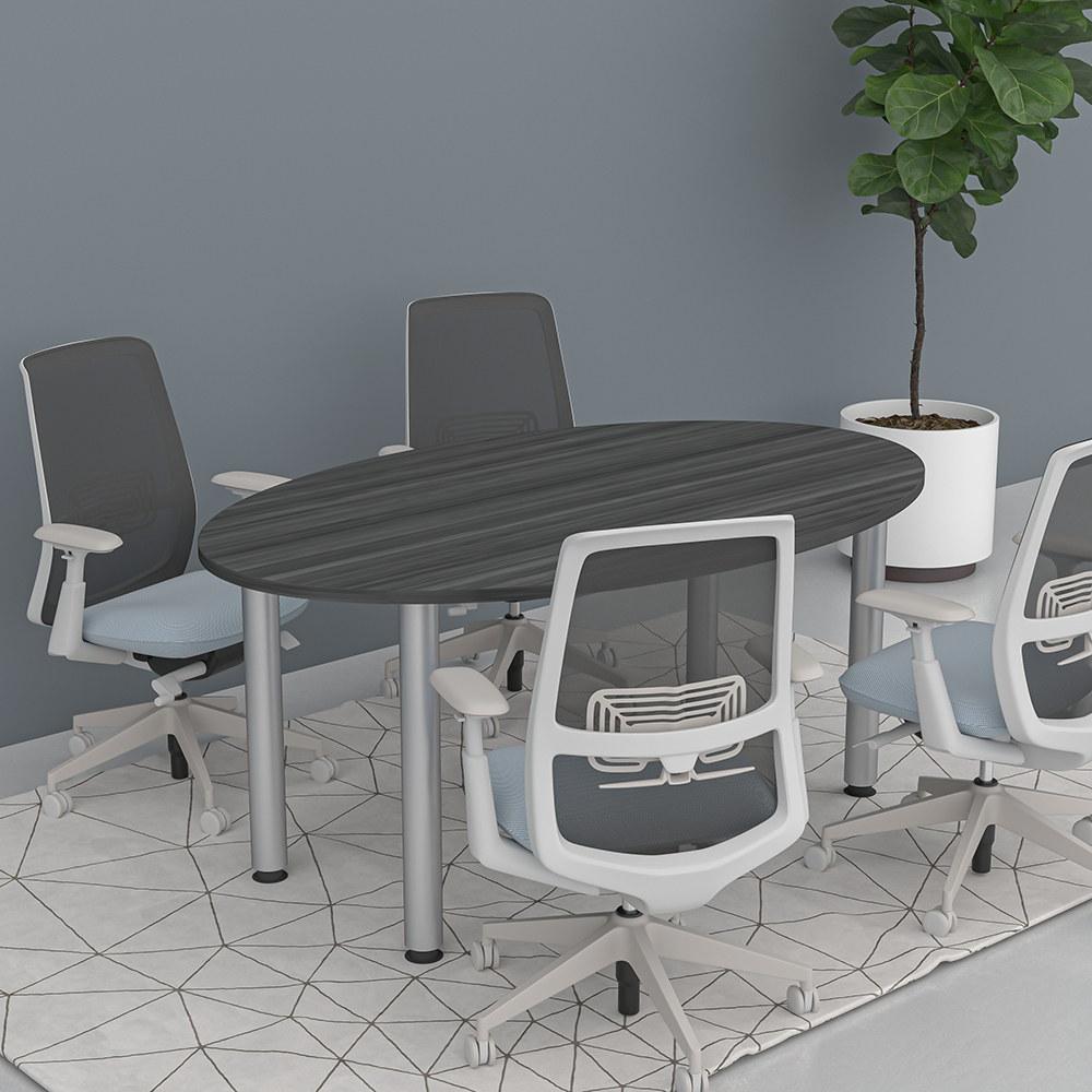 6' Oval Conference Table Post Legs