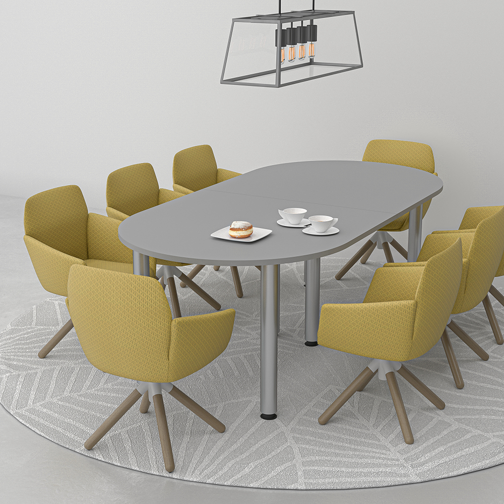 8' Racetrack Conference Table Post Legs