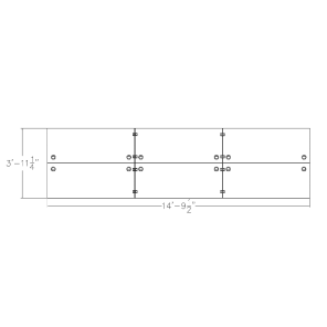 Nova Desking System 6 Person Setup Acrylic Dividers Footprint