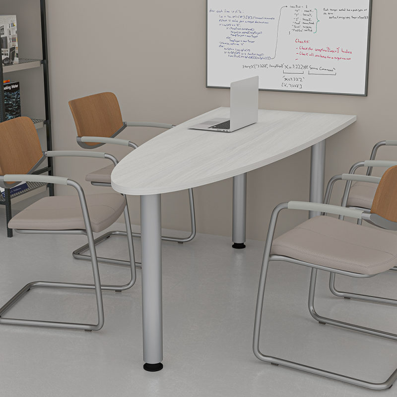 30x72 Oval Huddle Table Post Legs