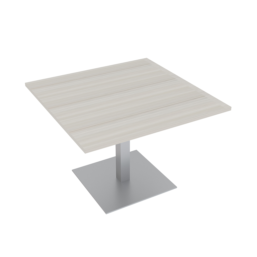 Square 46" Harmony Series Conference Table Square Post Base Sea Salt