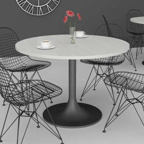 4' Round Table Tulip Base Scene Render
