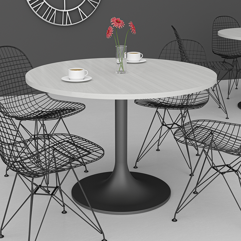 4' Round Table Tulip Base Scene Render