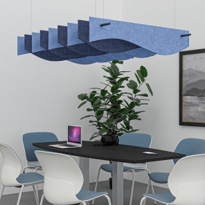 eSCAPE Wave Acoustic Ceiling Baffles Scene Render