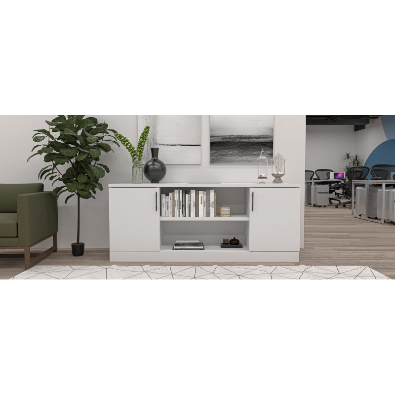 Sol Series 2 Door Credenza With Electric Scene