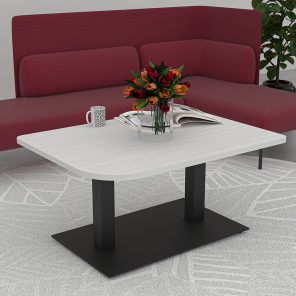 Harmony double post base coffee table
