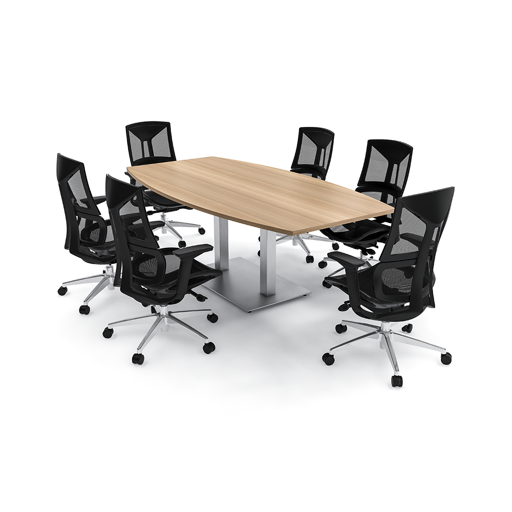 Harmony Conference Table And Chair Bundle 7' Boat Table