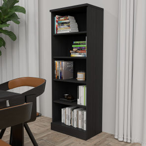 Tall Bookshelf 5 Shelf 24"W x 64"H Sol Series