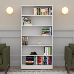 Tall 6-Tier Bookcase 72"H x 36"W Sol Series