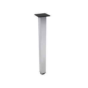 Square Post Leg For Conference Table Square Mounting Plate Silver