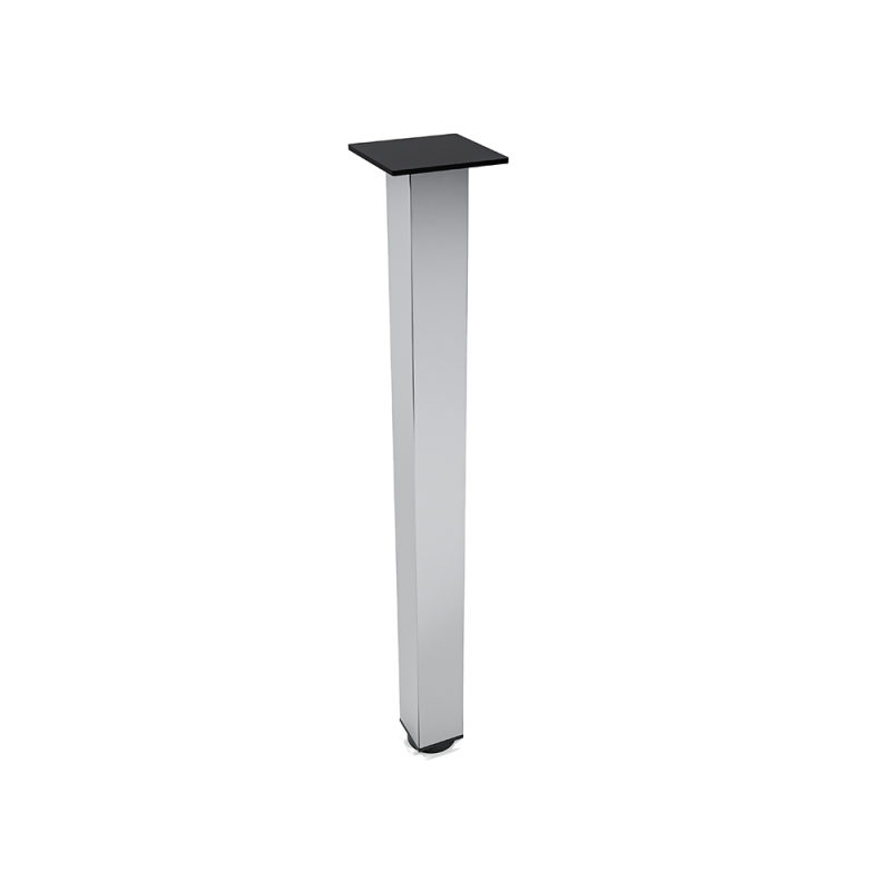 Square Post Leg For Conference Table Square Mounting Plate Silver