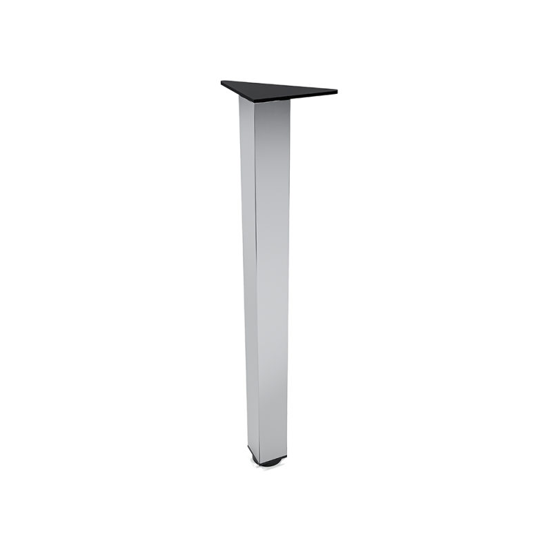 Square Post Leg For Conference Table Triangle Mounting Plate Silver