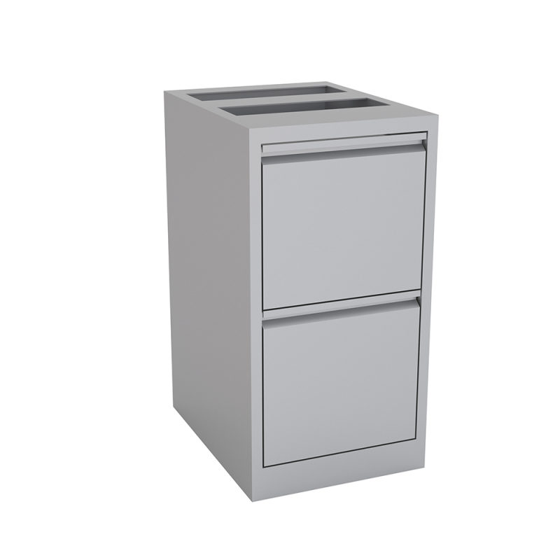 File-file cabinet silver