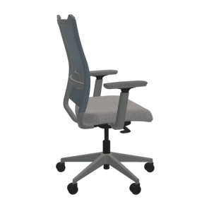 High Back Ergonomic Task Chair Mesh Back Side View