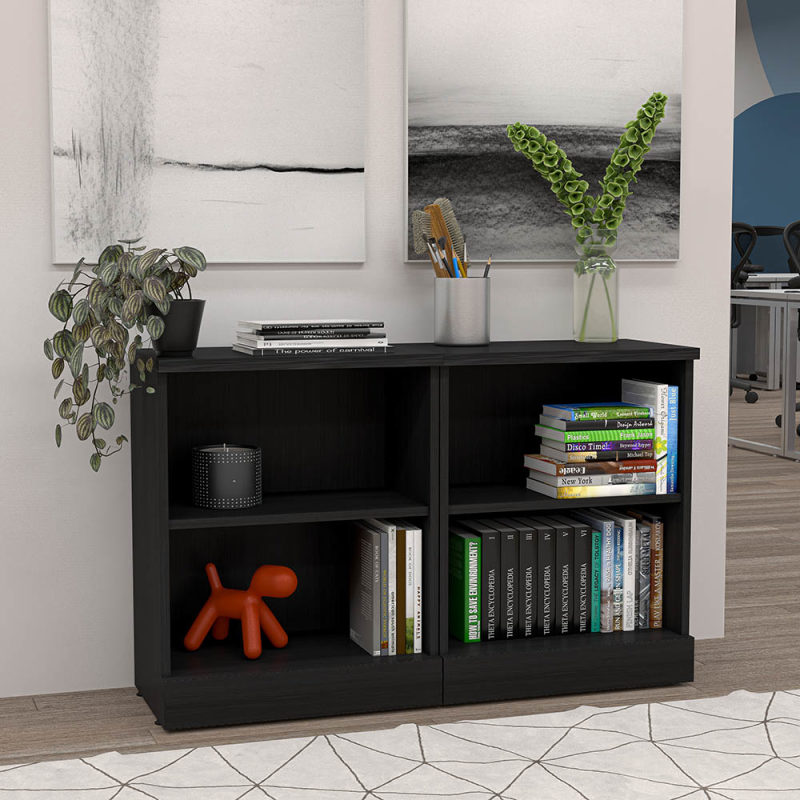 Sol Series Set of 2 Bookcases 24x30
