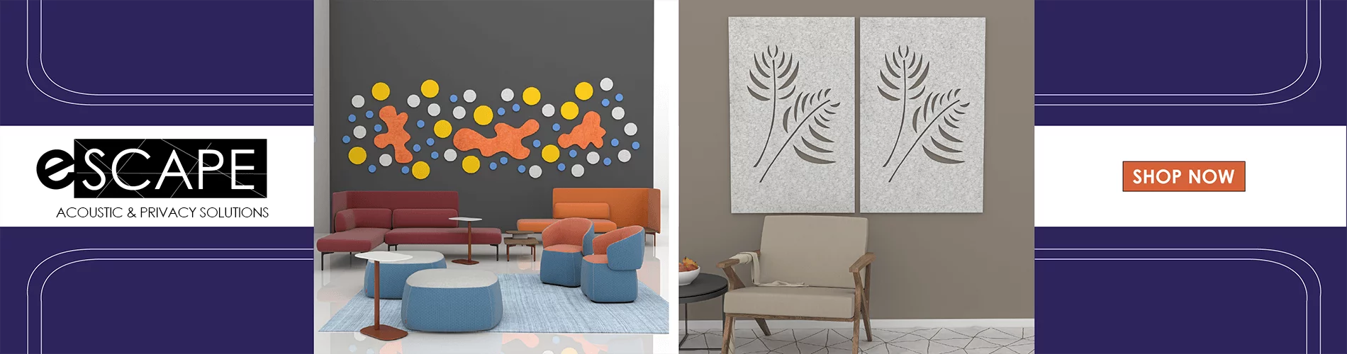eSCAPE Acoustical Sound Absorbing Panels